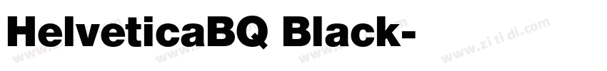 HelveticaBQ Black字体转换